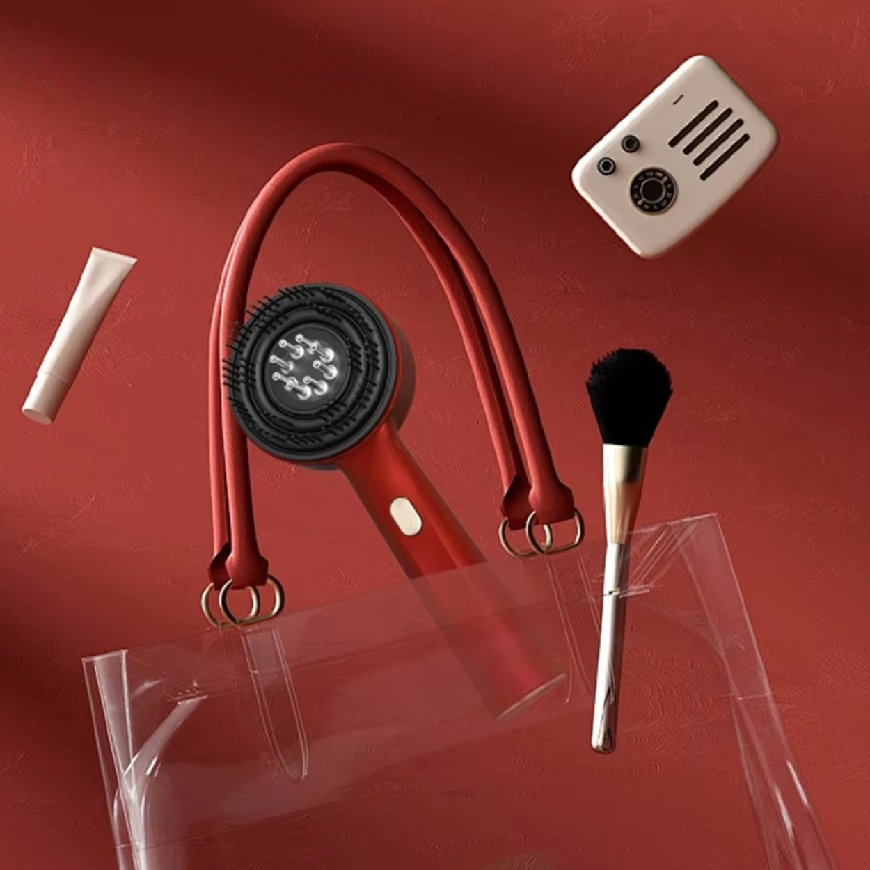 Azura™ | Electric scalp massage comb - Red light and oil applicator - Anti-hair loss and hair growth