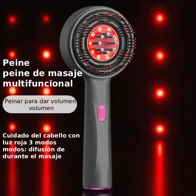 Azura™ | Electric scalp massage comb - Red light and oil applicator - Anti-hair loss and hair growth
